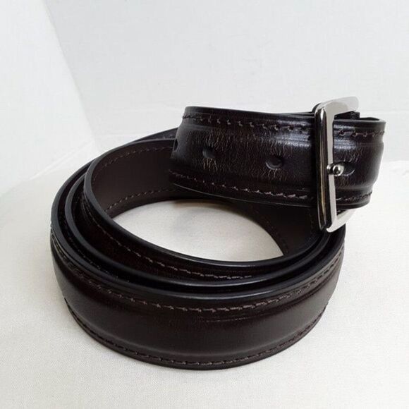 Cabela's Full Grain Cowhide Men's Brown Belt size 48 - Picture 8 of 12